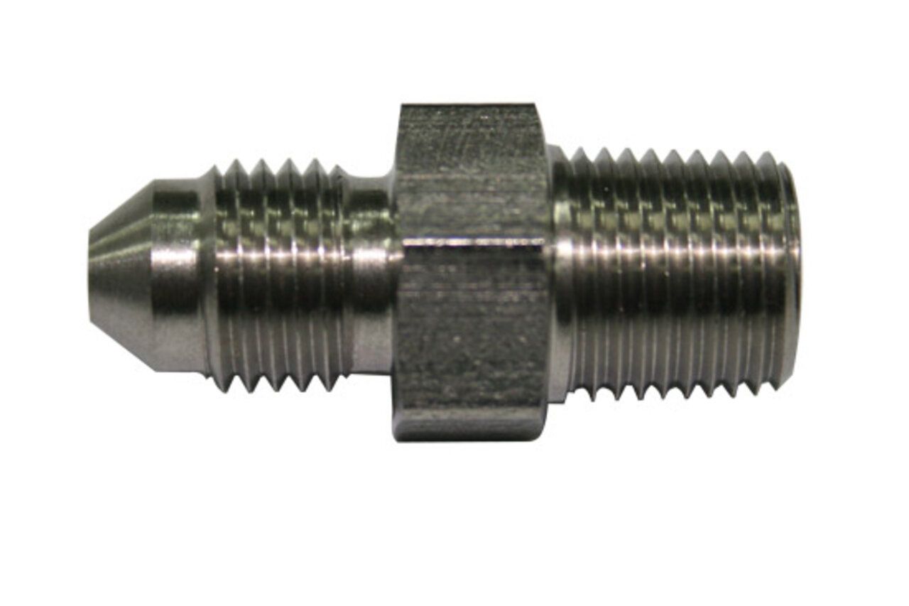 Aeroflow AN-4 Male Flare to Male (Stainless) AF380-04