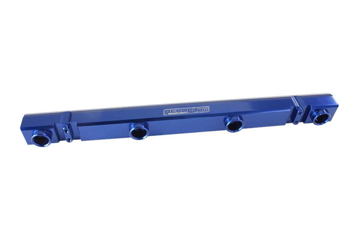 Aeroflow Billet EFI Fuel Rail AN-8 O-Ring Suit Mitsubishi Evo 4-9 4G63 – Blue