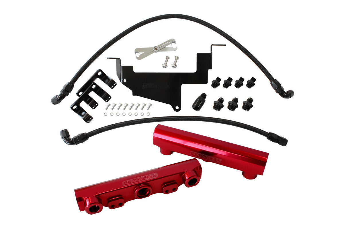 Aeroflow Billet EFI Fuel Rail Suit Subaru BRZ / Toyota 86 – Red
