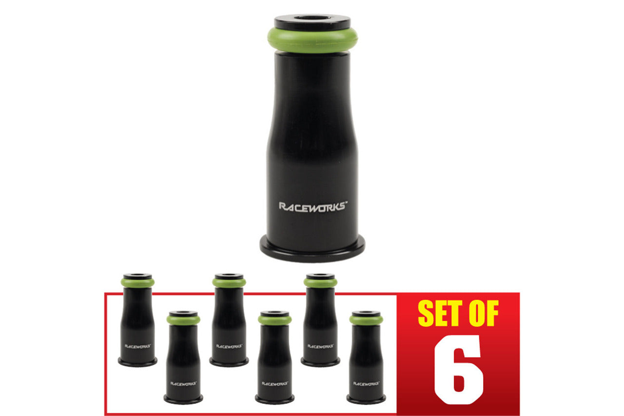 Raceworks Injector Extensions – Short – Full Length 14mm-14mm – 6 Pack