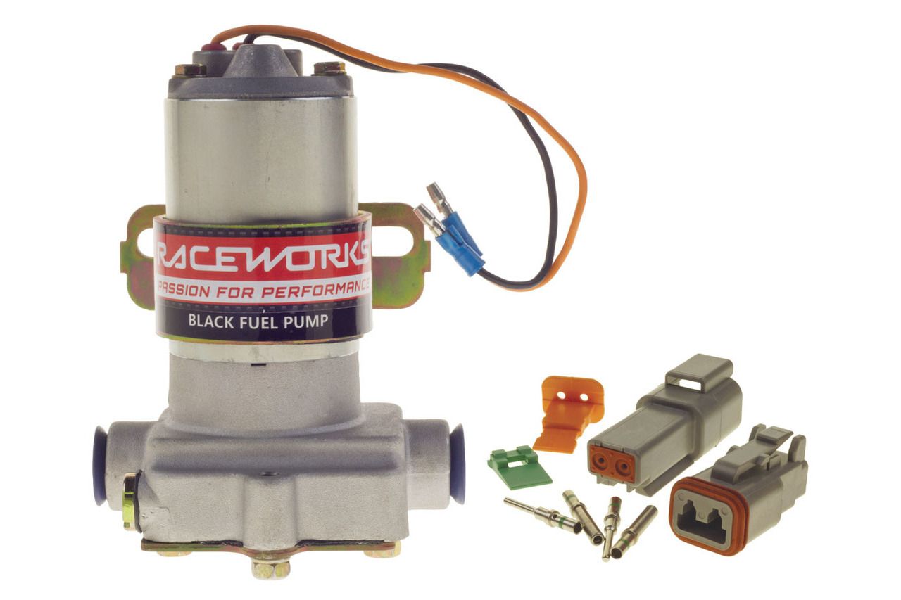 Raceworks 530 lph Black Carburettor Fuel Pump Kit