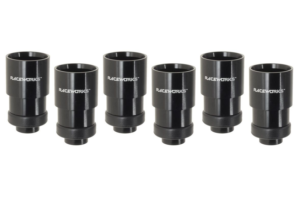 Raceworks 6 Pack Lower Adaptor With Square Seal Suit Bosch Extended Nose Injectors