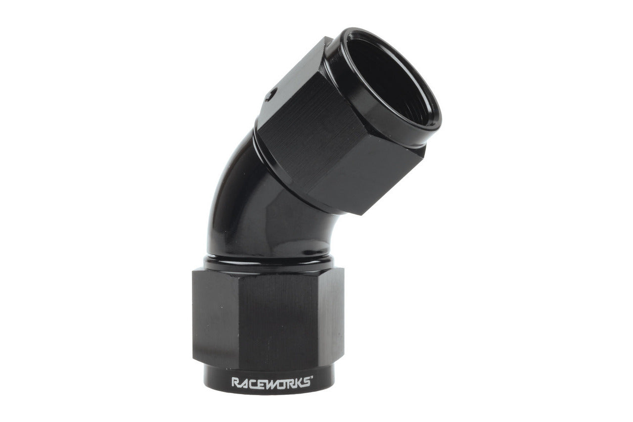 Raceworks AN-8 45 degree Swivel Female to AN Female
