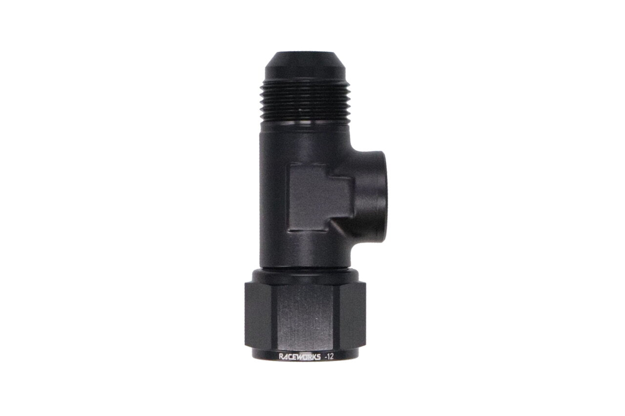 Raceworks AN-12 Female Swivel to AN-12 Male with 1/8″ NPT Port