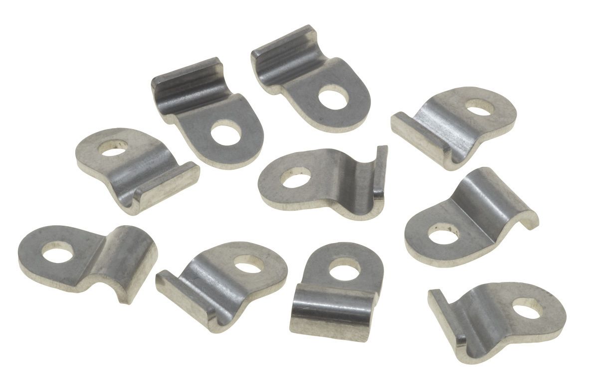 Raceworks AN-3 Stainless Steel Hard Line Clamp – 10 Pack