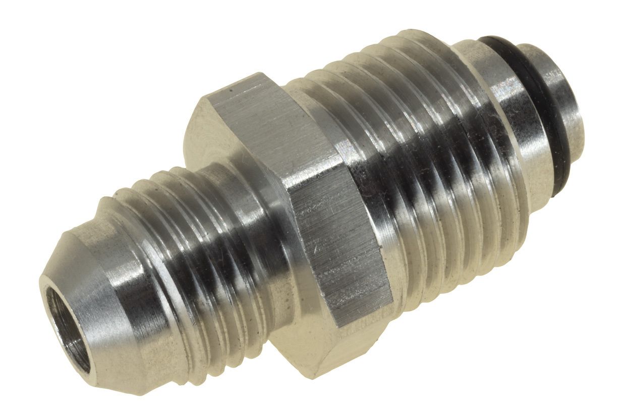Raceworks M18x1.5 Bump Tube to AN-6 Male Flare Power Steering Adapter