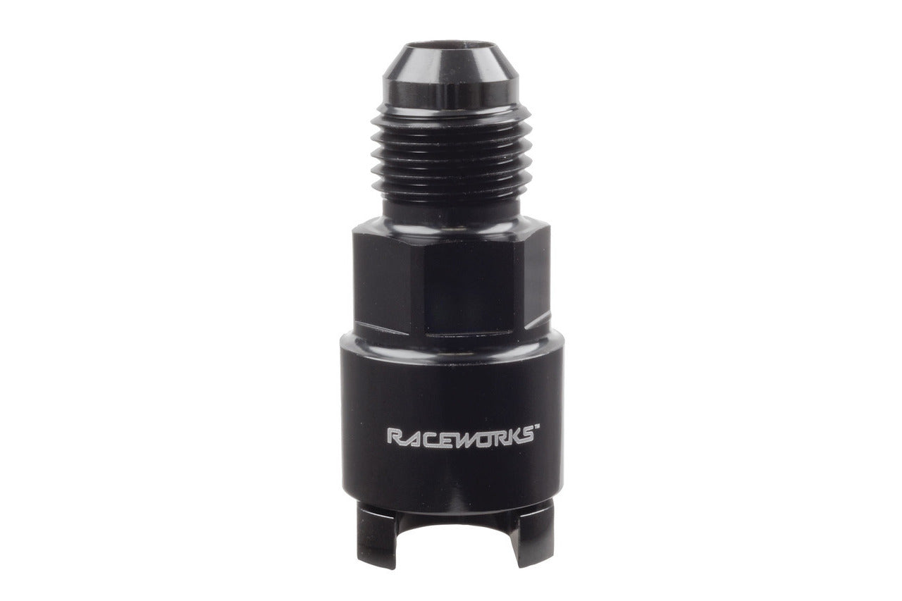 Raceworks AN-8 to Female 3/8″ Billet Quick Connect EFI Fuel Fitting