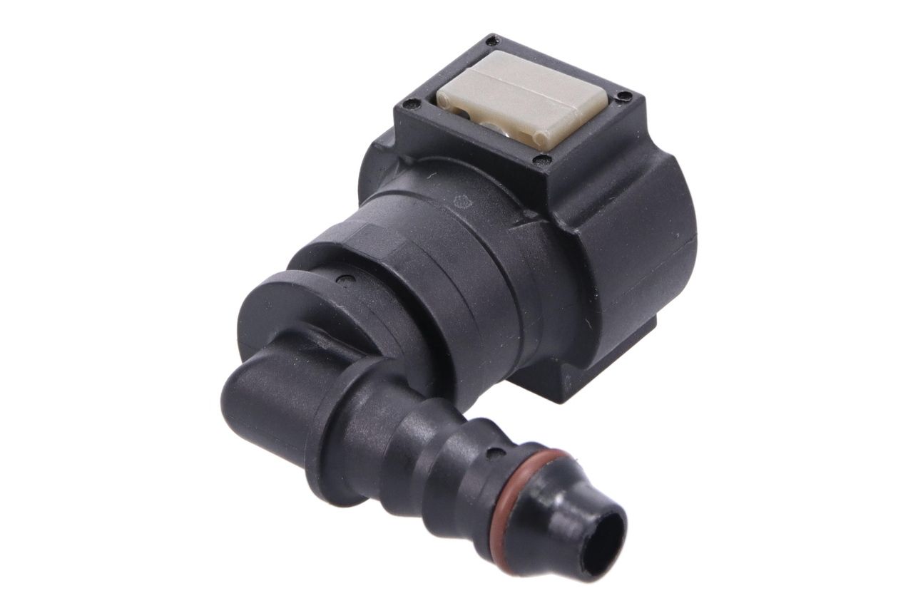 Raceworks Female 90 degree 3/8″ Plastic Quick Connect EFI Fuel Fitting to 5/16″ Barb