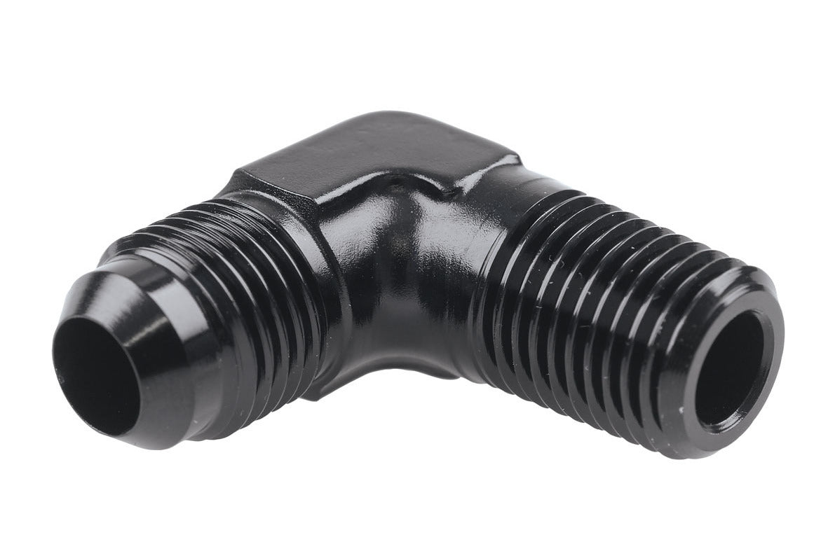 Raceworks AN-8 90 degree Male Flare to 3/8″ NPT Male