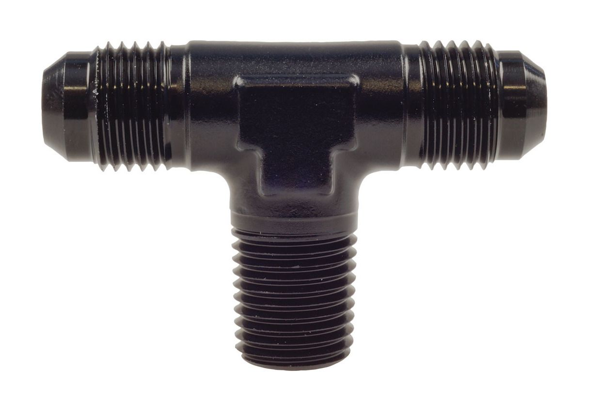 Raceworks AN-6 Male Flare Tee 1/4″ NPT on Branch
