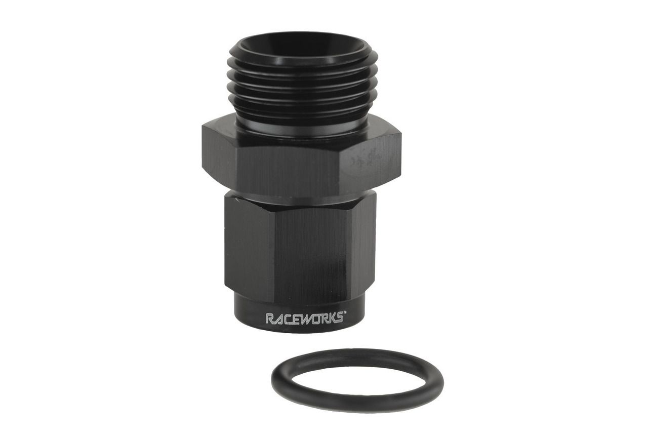 Raceworks AN-8 O-Ring Boss to AN-6 Swivel