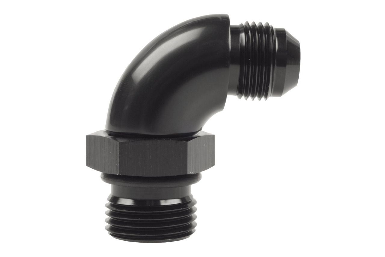 Raceworks AN-6 90 degree Male Flare to AN-8 O-Ring Boss