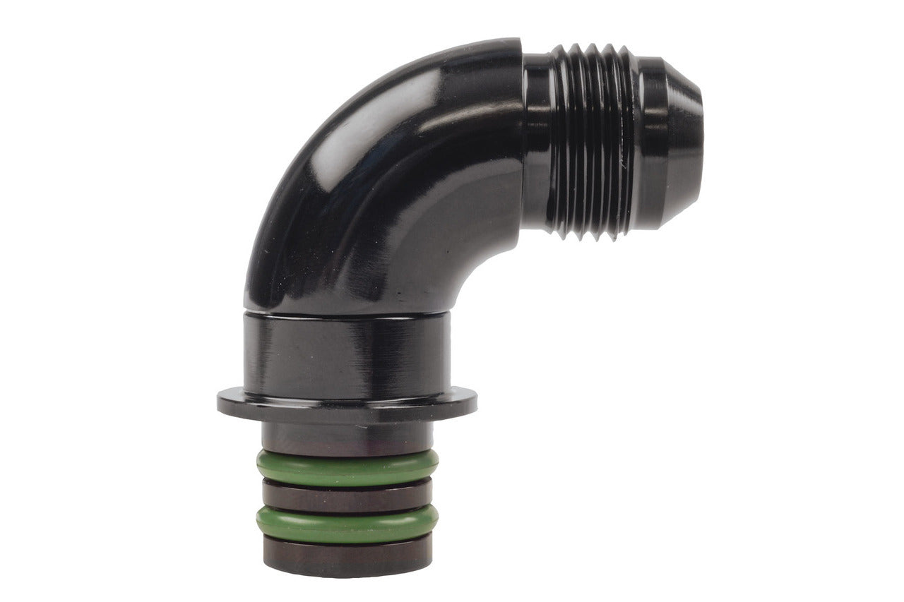 Raceworks ZF Transmission Cooler to AN-8 90 degree Male Flare Adapter