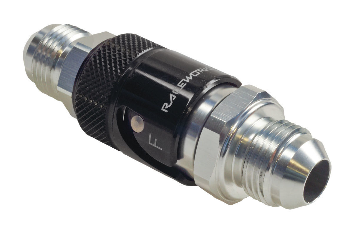 Raceworks AN-3 Aluminium Dry Break Quick Release Fitting with AN-3 body