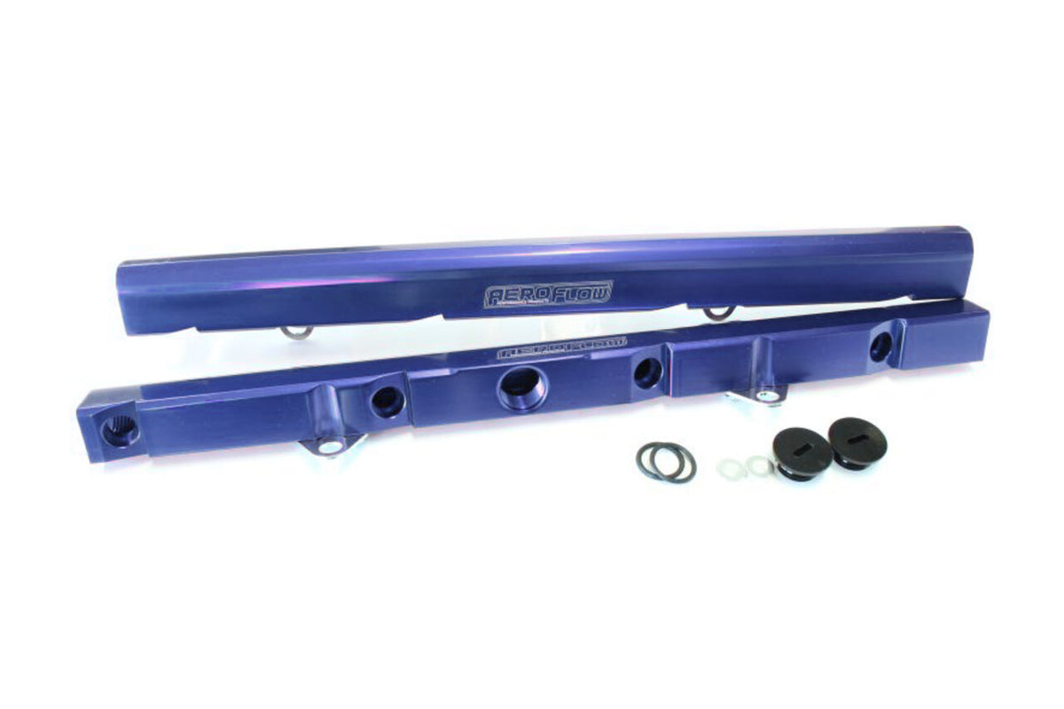 Aeroflow Billet EFI Fuel Rail Suit Ford EB-AU Falcon 5.0L Windsor V8 – Blue