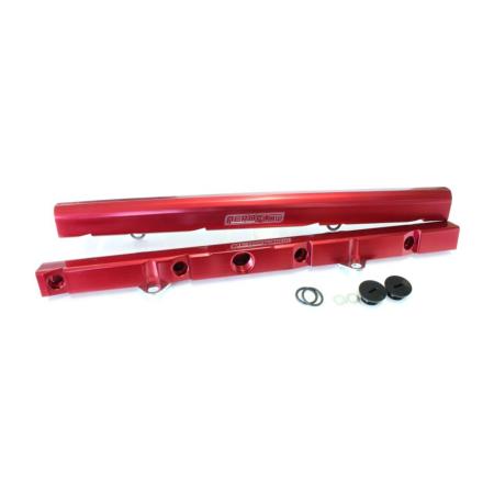 Aeroflow Billet EFI Fuel Rail Suit Ford EB-AU Falcon 5.0L Windsor V8 – Red