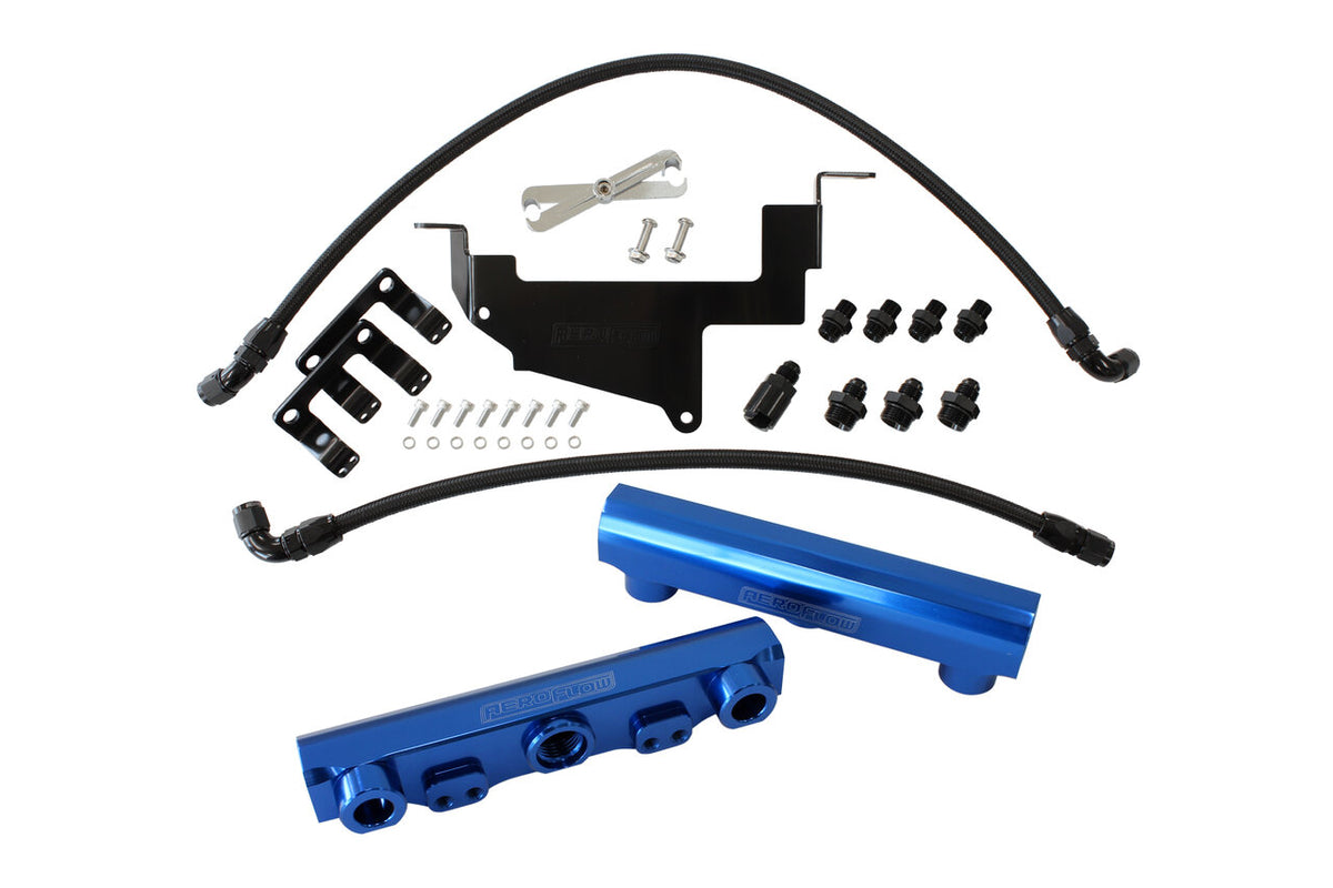 Aeroflow Billet EFI Fuel Rail Suit Subaru BRZ / Toyota 86 – Blue