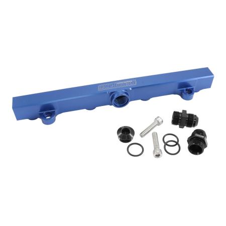 Aeroflow Billet EFI Fuel Rail AN-10 O-Ring Suit Mitsubishi Evo 4-9 4G63 – Blue