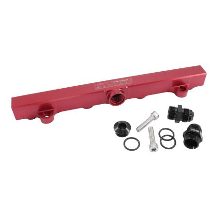 Aeroflow Billet EFI Fuel Rail AN-10 O-Ring Suit Mitsubishi Evo 4-9 4G63 – Red