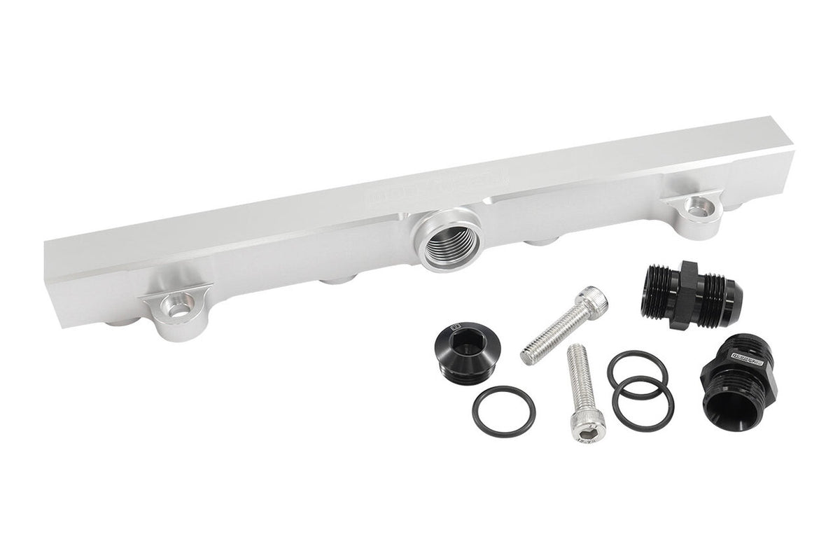 Aeroflow Billet EFI Fuel Rail AN-10 O-Ring Suit Mitsubishi Evo 4-9 4G63 – Silver