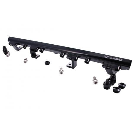 Raceworks Fuel Rail EF EL AU BA BF Ford Falcon 4L SOHC Intech Barra – Black