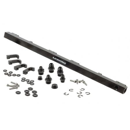 Raceworks RB30 Fuel Rail Holden suit VL NA, R31 Skyline, RB30T – Black