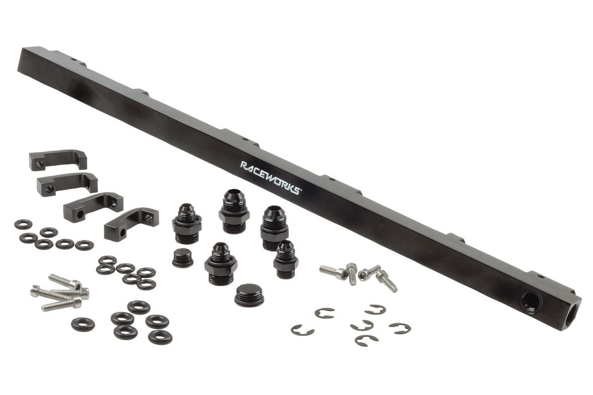 Raceworks RB30 Fuel Rail Holden suit VL NA, R31 Skyline, RB30T – Black