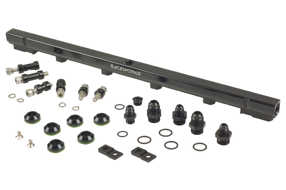 Raceworks Fuel Rail suits Nissan Skyline R33 ECR33 RB25DET – Black