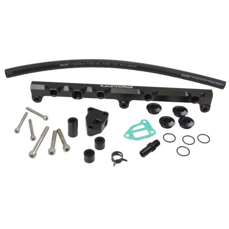 Raceworks Fuel Rail suits Nissan Silvia 200SX SR20 S14 S15 – Black