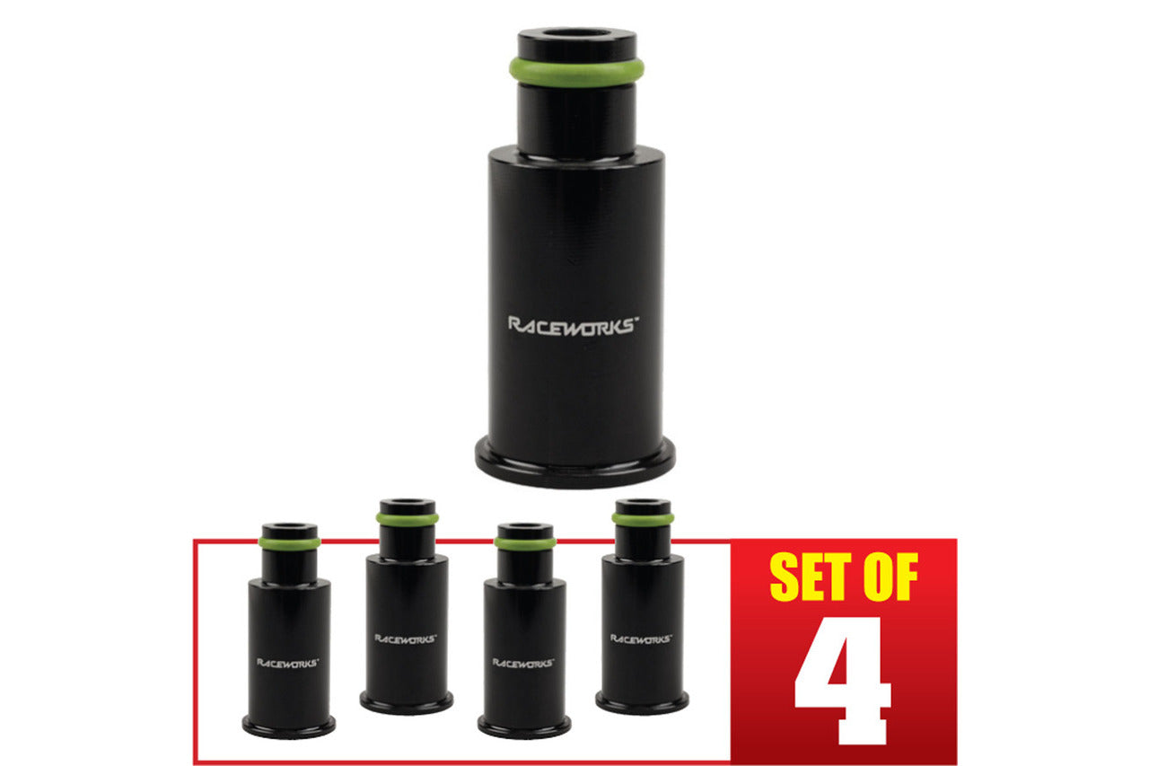 Raceworks Injector Extensions – Short – Full Length 14mm-11mm – 4 Pack