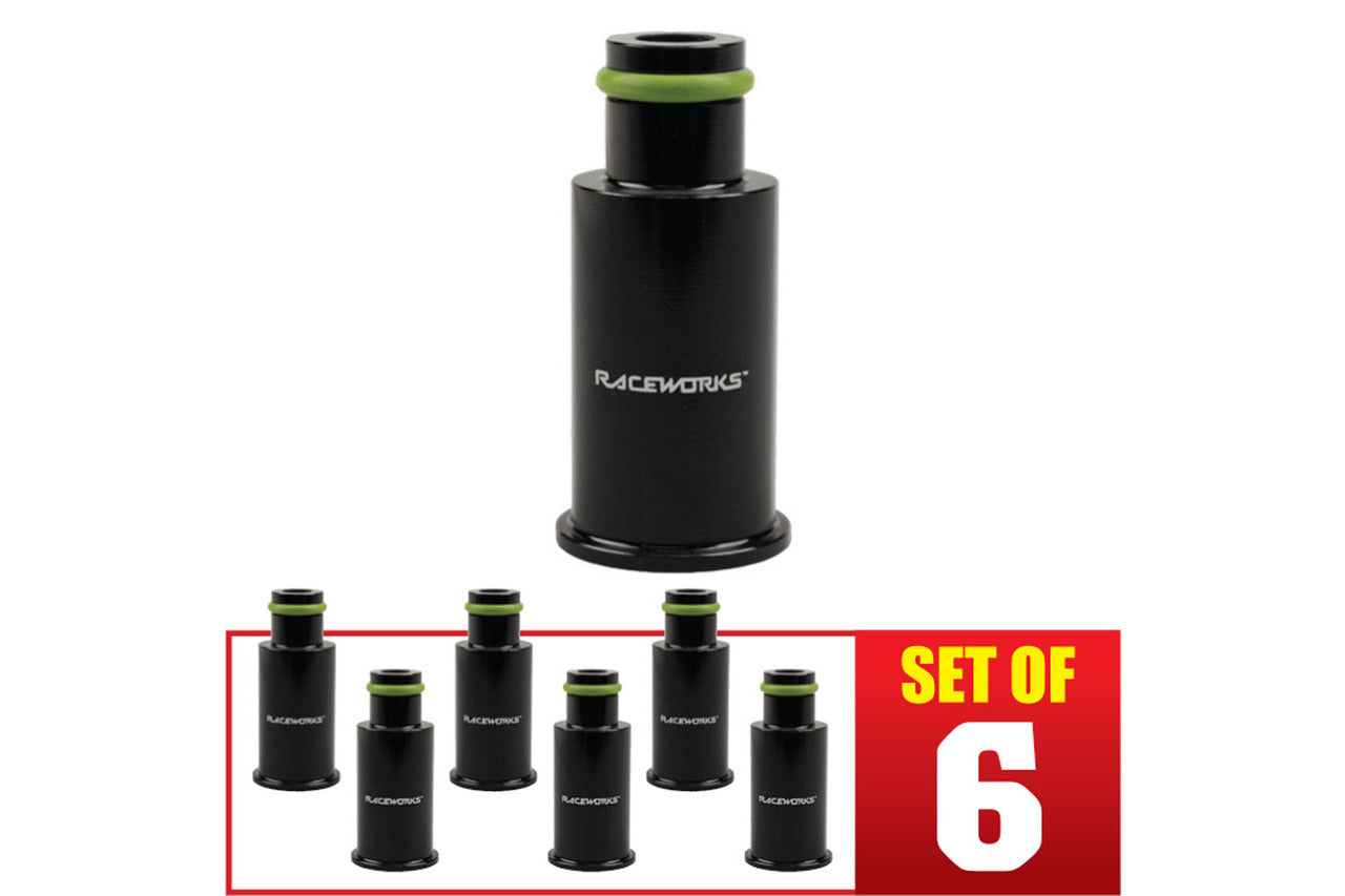 Raceworks Injector Extensions – Short – Full Length 14mm-11mm – 6 Pack
