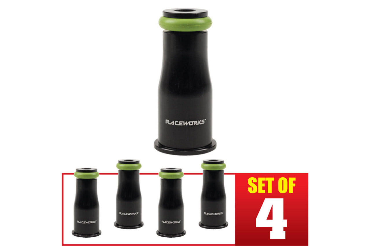 Raceworks Injector Extensions – Short – Full Length 14mm-14mm – 4 Pack