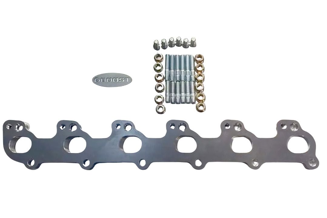 6Boost SOHC to Barra Turbo Manifold Adapter Plate suit EA EB ED EF EL AU Falcon 4L SOHC Intech