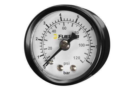 Fuelab 71511 EFI Fuel Pressure Gauge Dual Scale 0-120psi / 0-8bar
