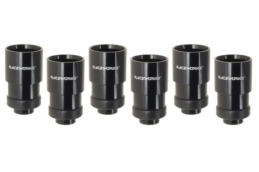 Raceworks 6 Pack Lower Adaptor With Square Seal Suit Bosch Extended Nose Injectors
