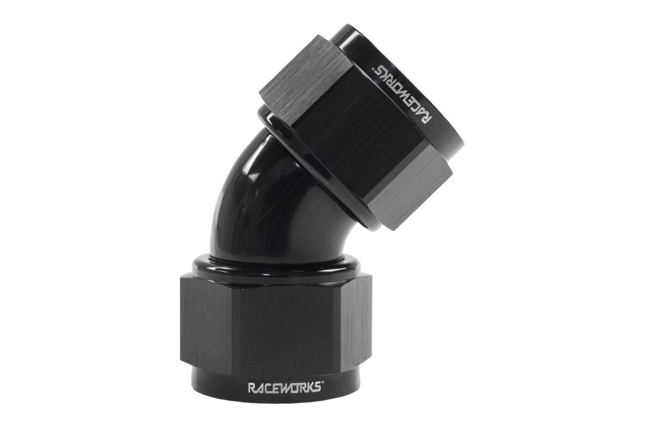 Raceworks AN-16 45 degree Swivel Female to AN Female
