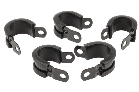 Raceworks 3/8″ / 9.5mm Cushioned P Clip – 5pk – Black