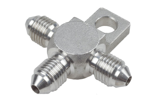 Raceworks AN-3 Male Flare Tee (Stainless)