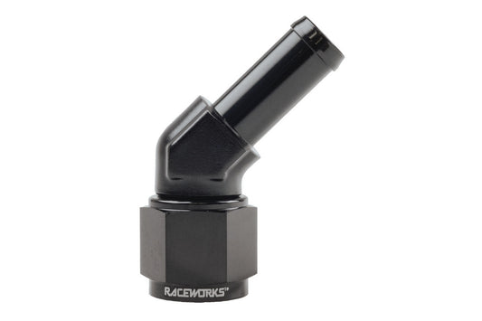 Raceworks AN-8 45 degree Female Swivel to 1/2″ Barb