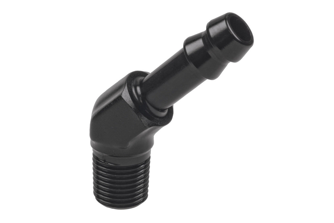 Raceworks 1/8″ NPT 45 degree Male to 1/4″ Barb