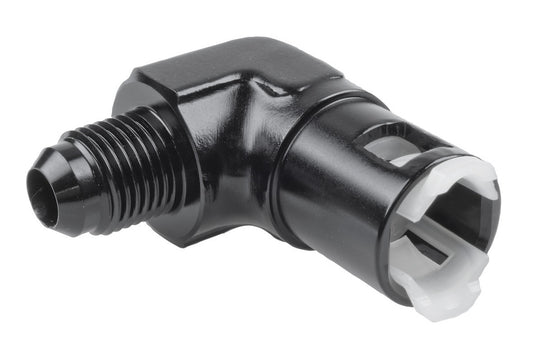 Raceworks AN-8 to Female 3/8″ 90 Degree Quick Connect EFI Fuel Fitting