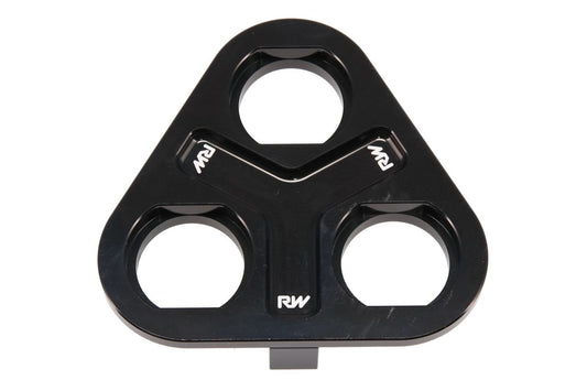 Raceworks 3-Way Triangular Bulkhead Flange Plate