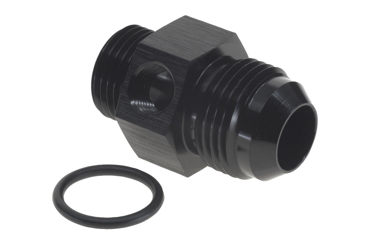 Raceworks AN-8 O-Ring Boss to AN-10 Male Flare with 1/8″ NPT Port