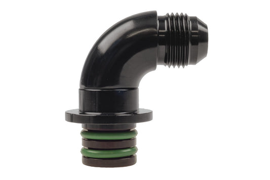 Raceworks 6R Transmission Cooler to AN-8 90 Degree Male Flare Adapter