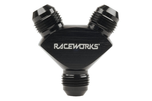 Raceworks AN-8 Male Flare Y Block