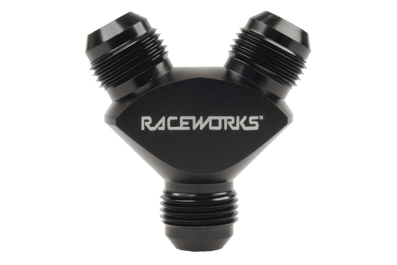 Raceworks AN-10 Male Flare Y Block