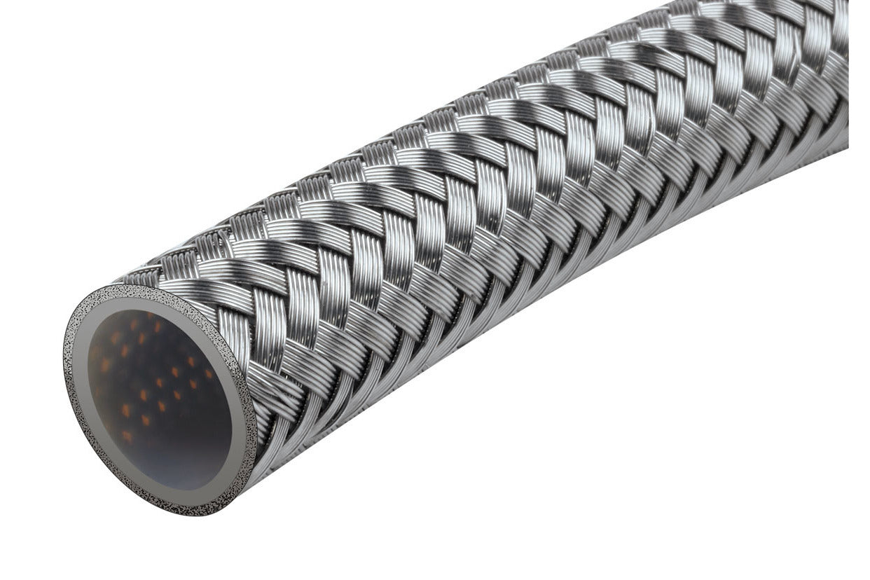Raceworks AN-6 200 Series Stainless Braided PTFE Hose – 5m
